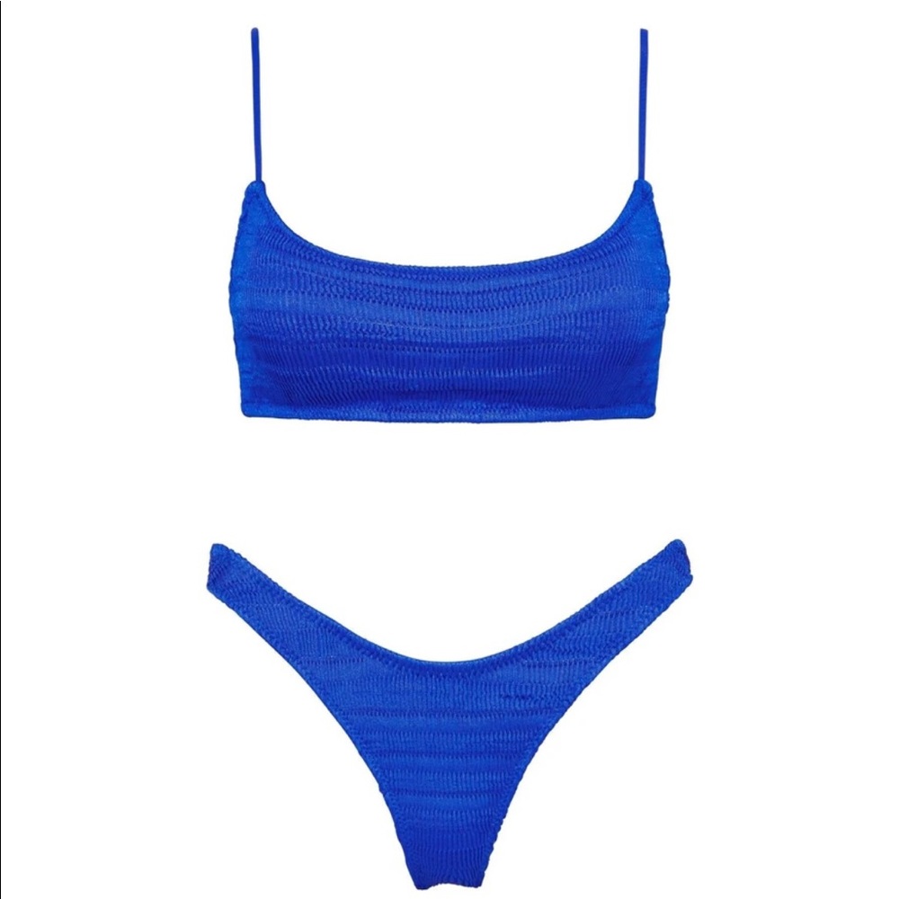 NWT never worn Triangl brand bikini - Mica Baleric marine blue. Small.